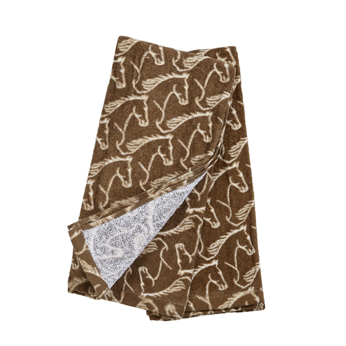 Kitchen Towel -  Brown - Horse Head Embellished - [HT-346BR]