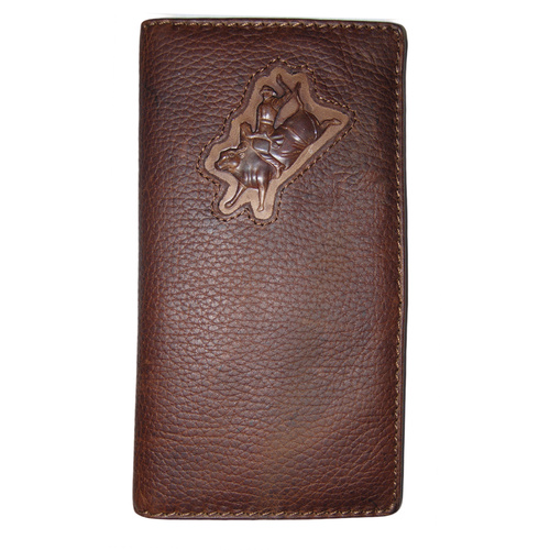 Wallet - Leather - Distressed - Bull Rider - [5017-A]