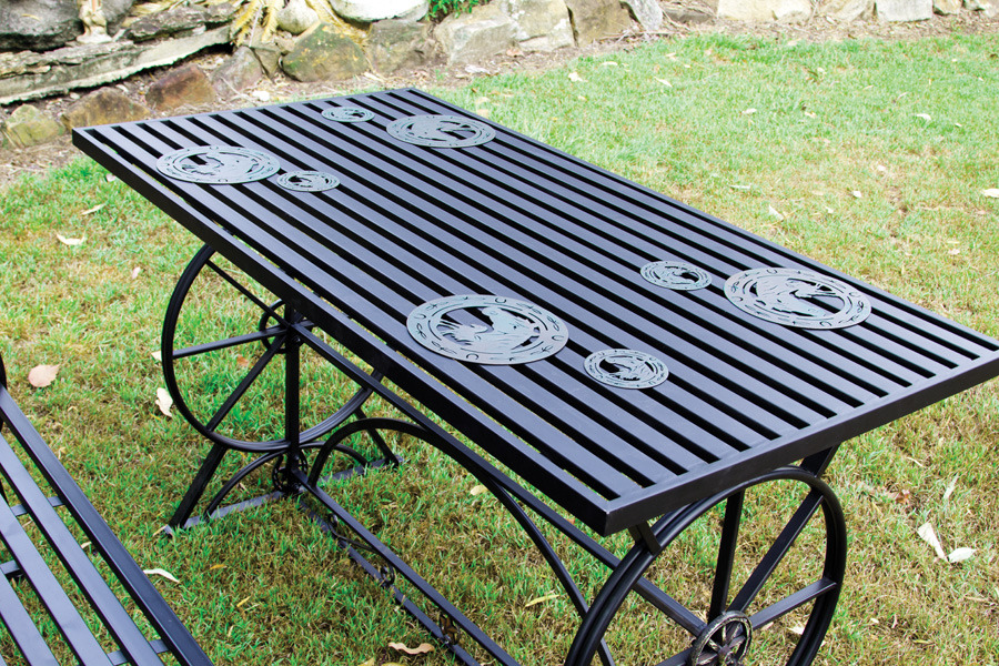Horse Themed Furniture Steel Outdoor, Western Outdoor Furniture