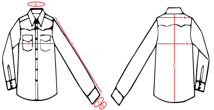 Shirts Size Guide