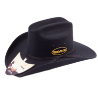 Hat - Western - Dallas Felt Covered Black - OSFA - [Code149]