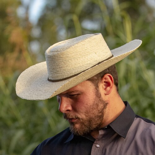 Hat - Western - "UMBRA" Palm Leaf - Natural - [162]