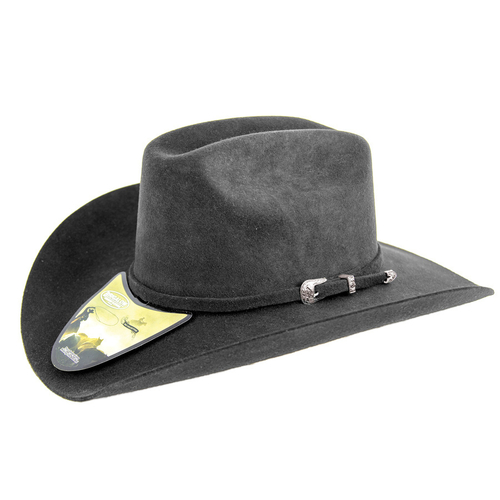 Hat - Western - Olive Brown Wool Felt Cattleman - [172]