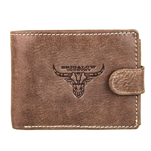 Wallet - Leather - Distressed - Brigalow Steer Head - [5005-E]