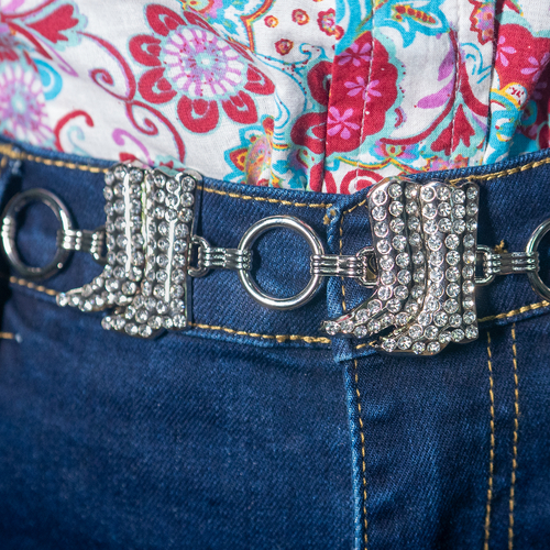 Belt Chains  - Cowboy Boots - 4 Colours [Code 262] [Colour: Clear]