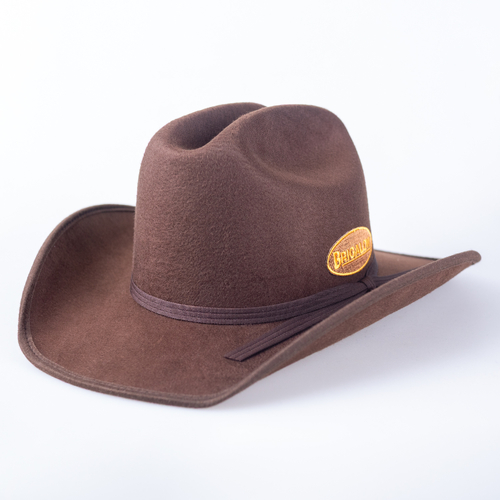Hat - Western - Kids Felt Covered Dallas - "Deep Brown" - [154]