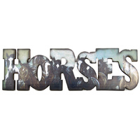 "Horses" Sign - Wall Mount - 7051