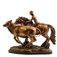 Campdrafter - Large Bronze Resin Statue - 7413