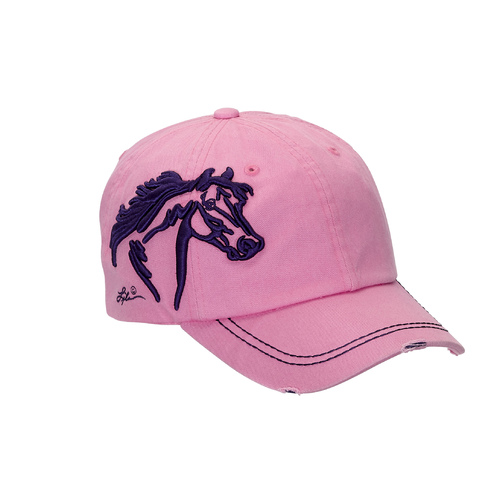 Pink - Embroidered Horse Head (BC-113PK)