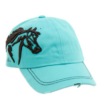 Turquoise - Embroidered Horse Head (BC-113T)