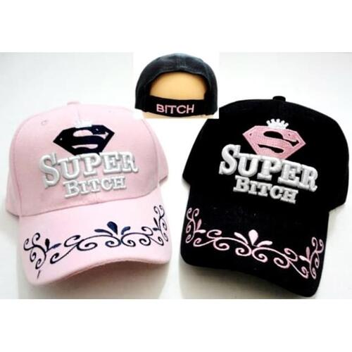 Pink Cap -  "Super Bitch"  - [Cap-LT645PK]