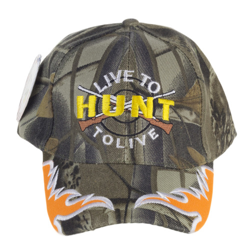 Cap - Live to Hunt - Camo - MW01CO