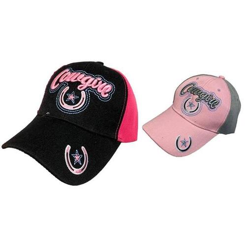"Cowgirl" Cap - Pink/Black- [Cap-LT113-3]