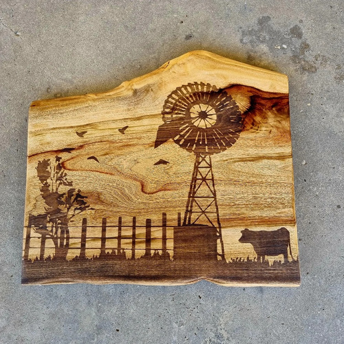 Cutting Board - Windmill Country - Camphor Laurel - [ Code DL-17]