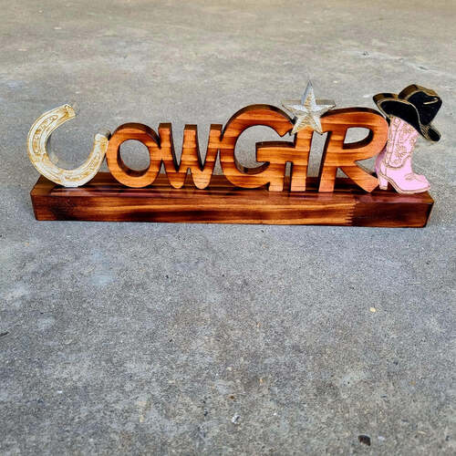 Timber Cowgirl - Free Standing - [ Code DL21]