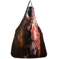 BBQ Apron Felt - Dark Horse Head - FA01