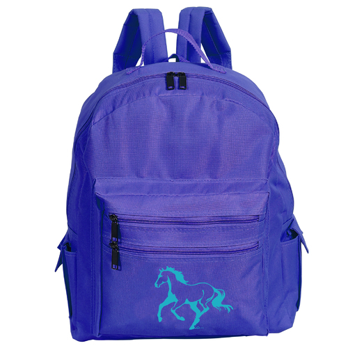 Purple Knapsack - "Lila" Horse Print - GG652