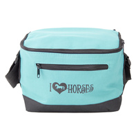 Insulated Lunch Bag - Aqua 'I Love Horses' - GG846