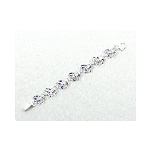 Bracelet  with running Horses  and Rhinestones -  [JB995]