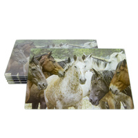 Placemats Set of 6 - Horse Family - P101-11