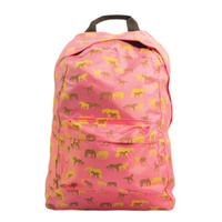 Backpack - Medium Size - Pink Pony Print - Pack of 5 - [RB-004]