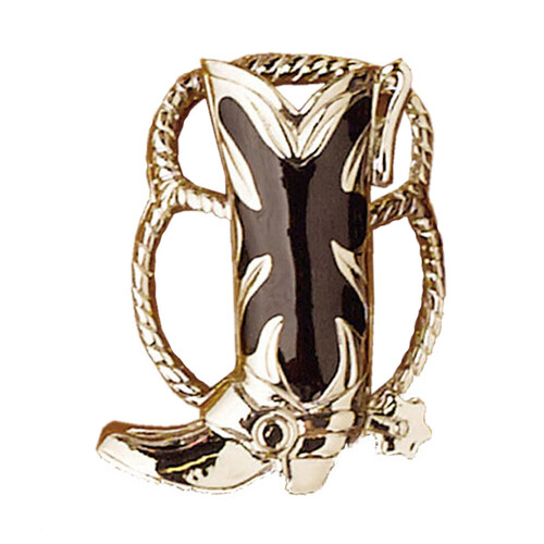 Scarf Slide - Boot - Silver - Scarf Ring - [SS-03]