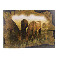 Tin Sign - Horses In Paddock - TS06