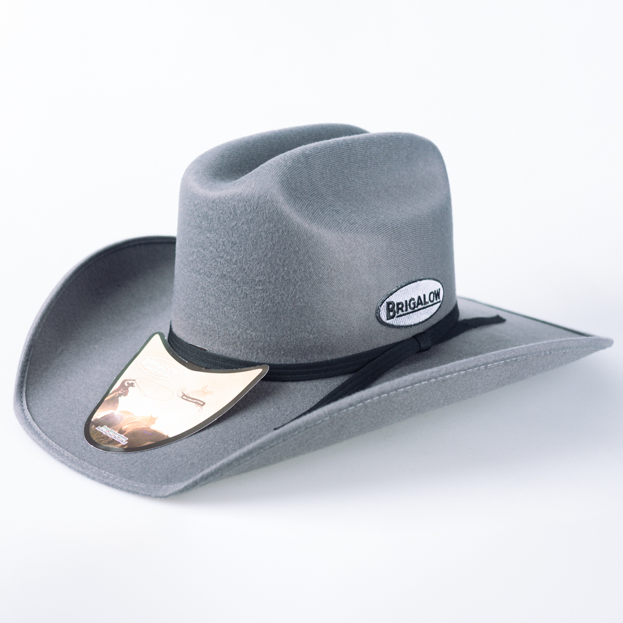 Hat - Western - Adult  Felt Covered Dallas - "Graphite " - [159]