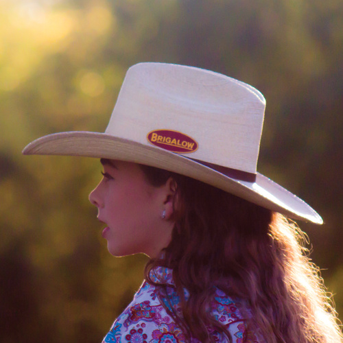 Hat - Western - Palm Leaf - Natural - [160]