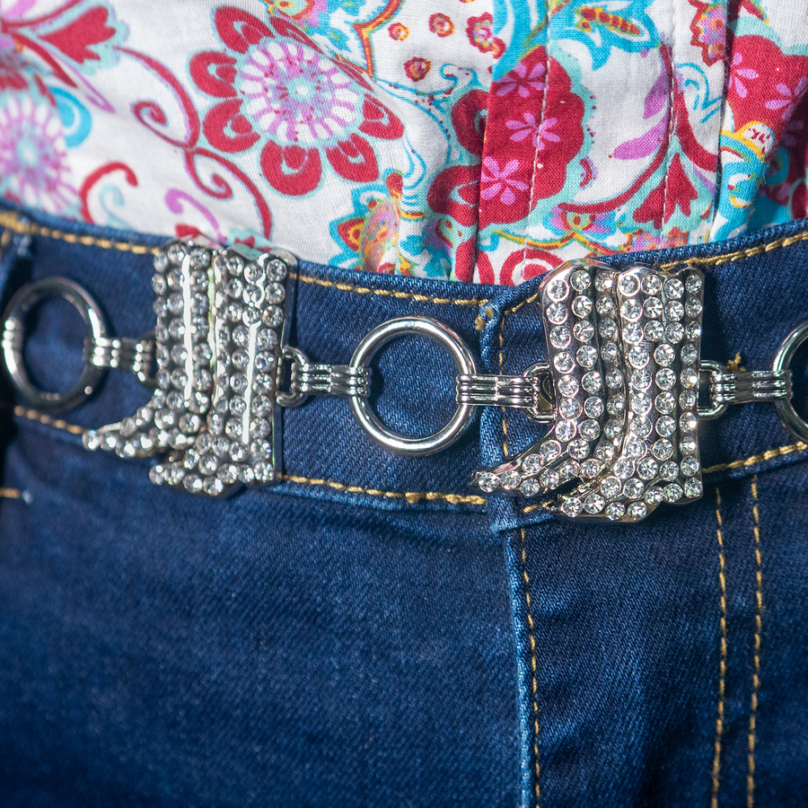 Belt Chains  - Cowboy Boots - 4 Colours [Code 262] [Colour: Clear]