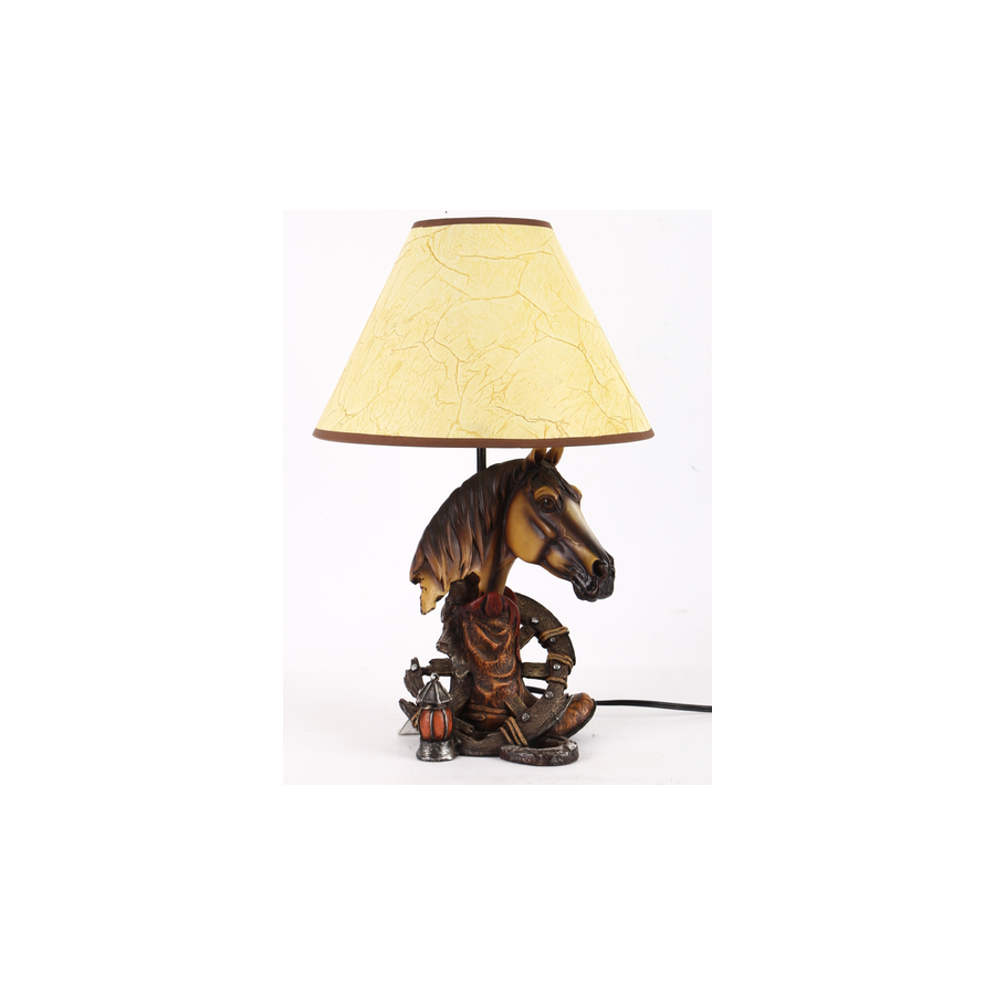 Western Themed Table Lamp - Western - Horse Head - [Code 7083] 