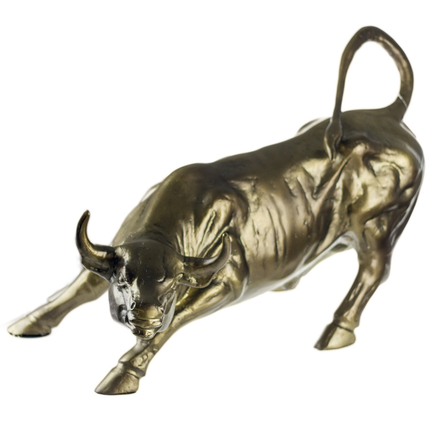 Bull Standing -  Bronze Painted Aluminium - 7535 
