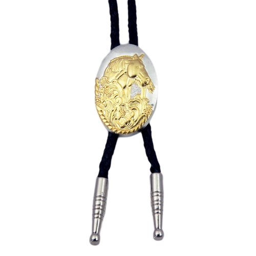 Bolo Tie - Floral Horse Head - [Bolo-4]