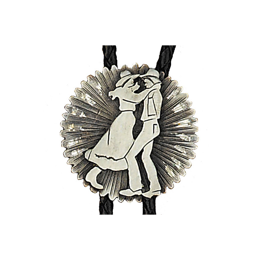 Bolo Tie - Square Dance Couple in Peuter - [Bolo-30]
