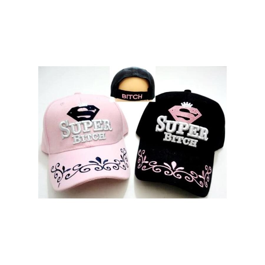 Black Cap -  "Super Bitch"  - [Cap-LT645BK]