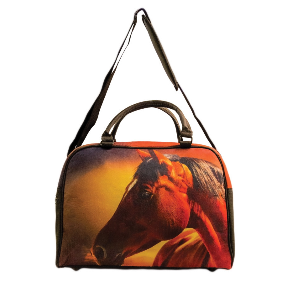 Overnight Bag - Sunset Horse Head - Felt - FB01