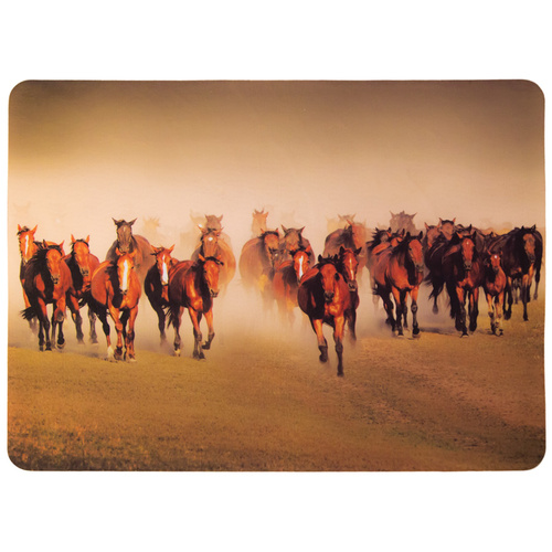 Felt Door Mat - Running Horses