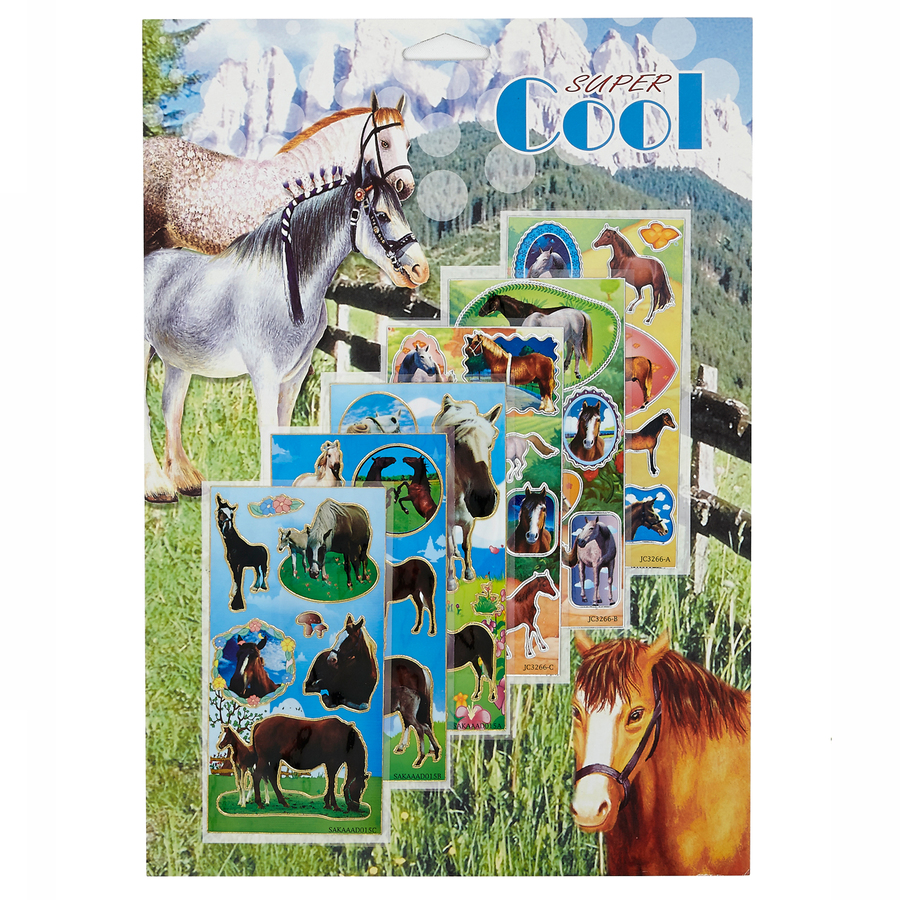 Horse Stickers - Card of 6 - GG176