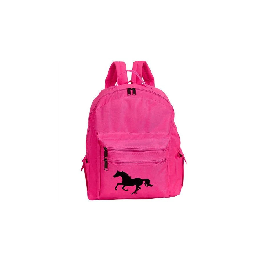 Neon Pink Knapsack - "Lila" Horse Print - GG694