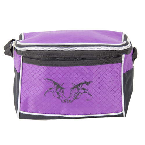 Insulated Lunch Bag - Purple Horse Heads - GG839