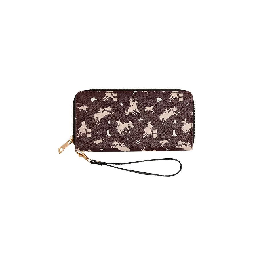 Wallet - Faux leather - Rodeo Print - [LW-453]