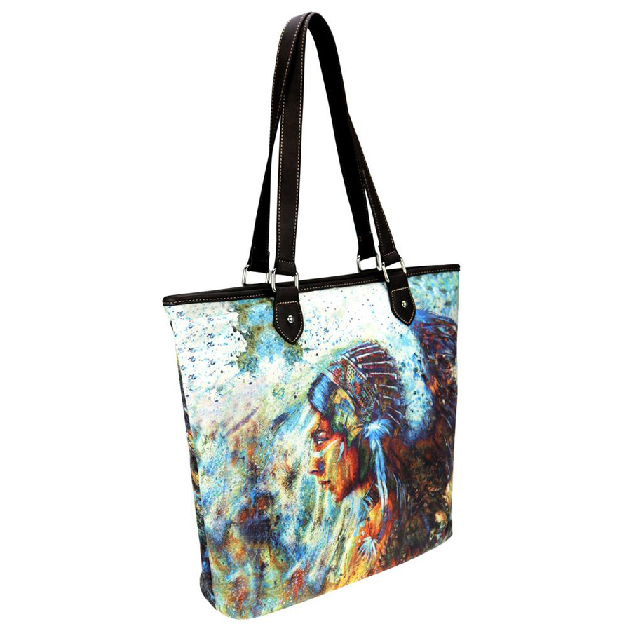 Ladies Tote - Tall - Native American Collection - [MW789-9318]