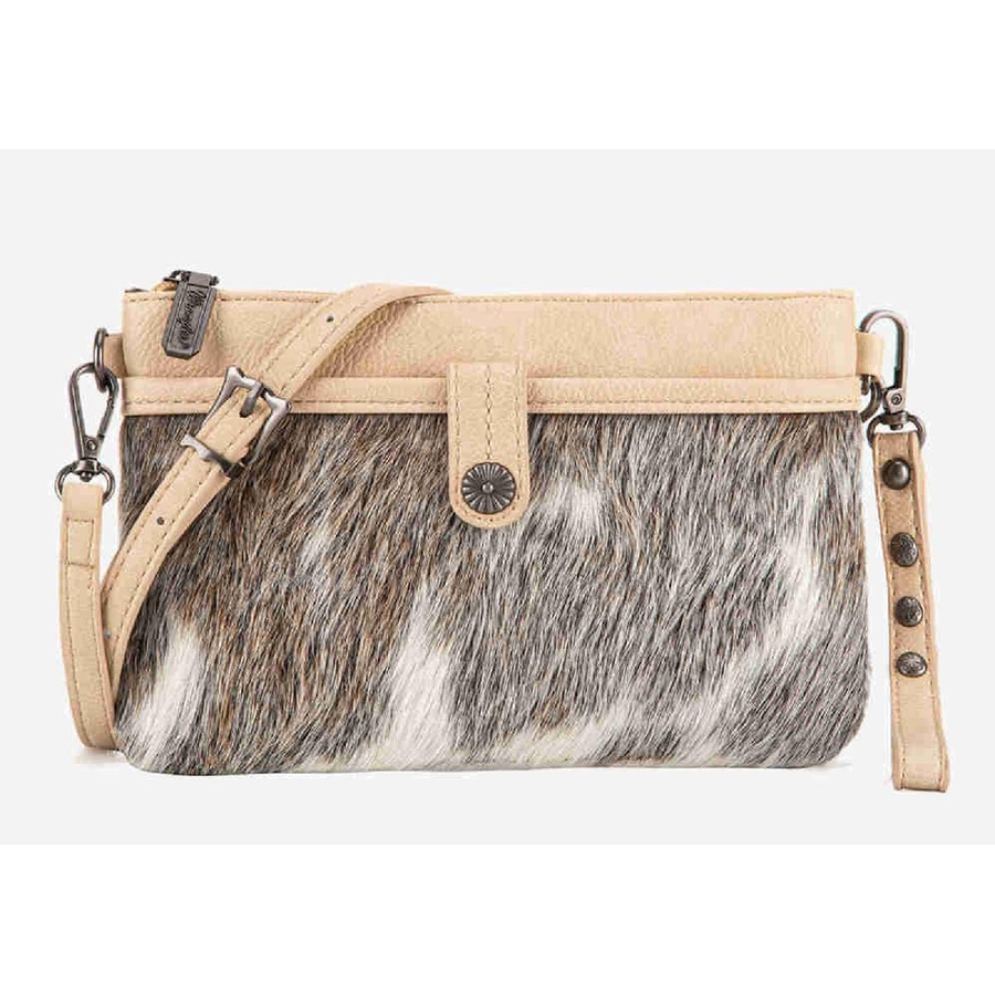 Ladies " Wrangler " Purse - Cross Body - Hair On - [Code MW-84-181TN]
