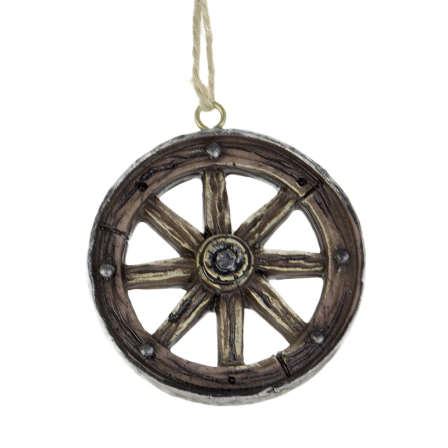 Wagon Wheel Head Ornament (Box of 12) - [Code N-02] 
