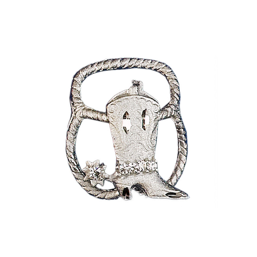Scarf Slide - Boot - Silver - Scarf Ring - [SS-8427]